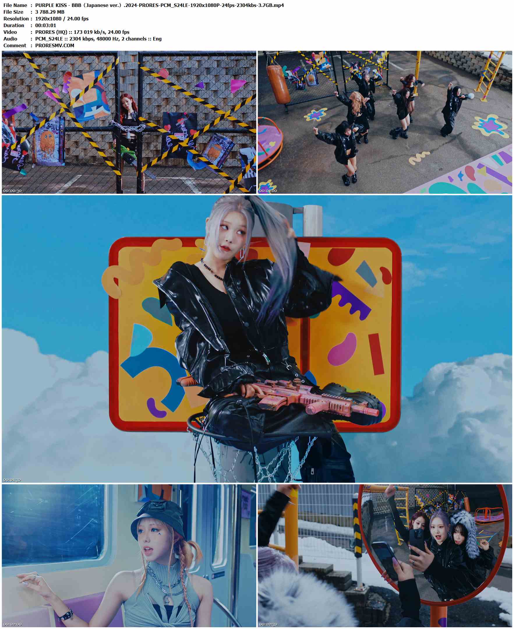 PURPLE KISS - BBB（Japanese ver.）.2024-PRORES-PCM_S24LE-1920x1080P-24fps-2304kbs-3.7GB官方MV_高清MV